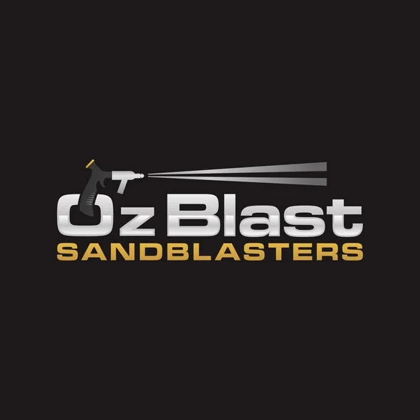 Oz Blast Sandblasters logo designed by Efficient Marketing